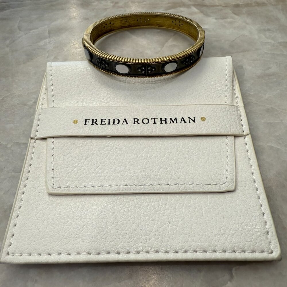 Freida Rothman hinged bangle bracelet - Picture 5 of 6